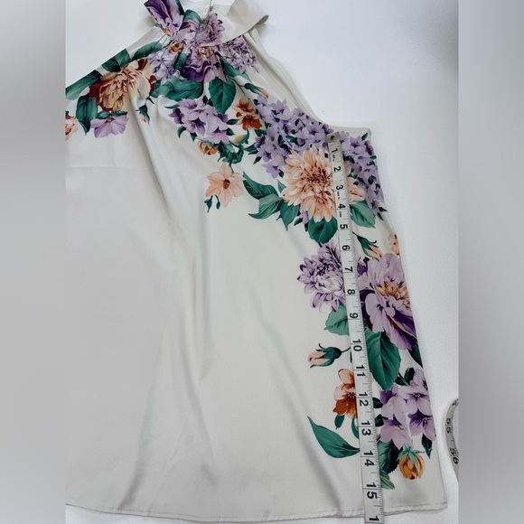 NWT Express Floral Halter Tank Top Womens Size Medium - Picture 4 of 9